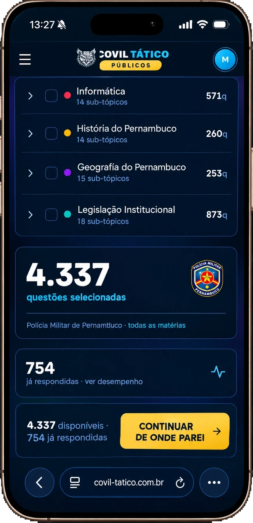 Banco de questões
