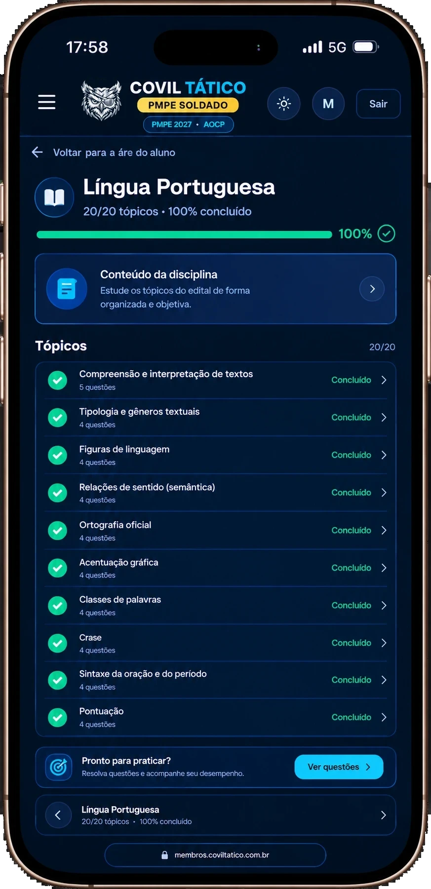 Simulados inéditos